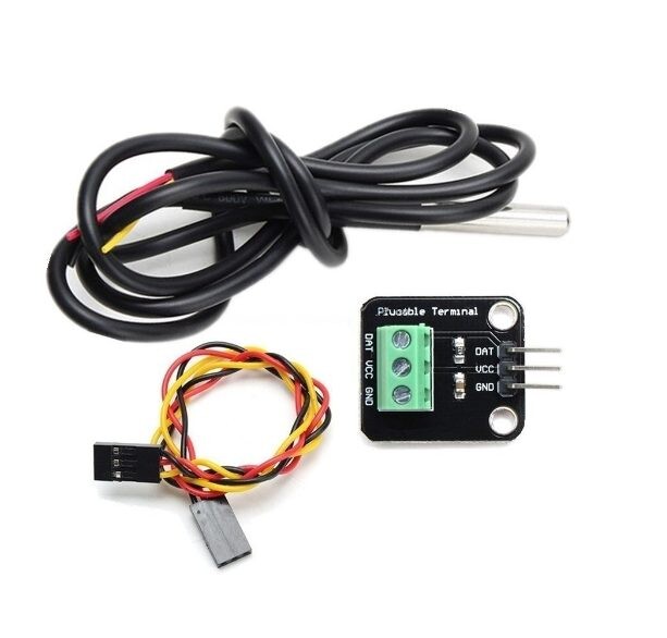 Vodotesný teplomer s adaptérom pre Arduino - Sonda DS18B20