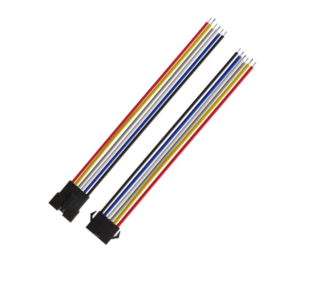 JST SM 6P 2,54mm vodiče samec + samica - 200 mm