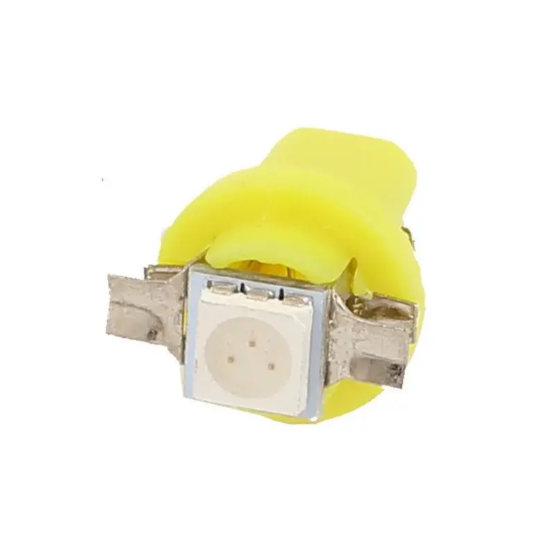 T5, B8.5D, 1x 5050 SMD LED - 24V, Žltá