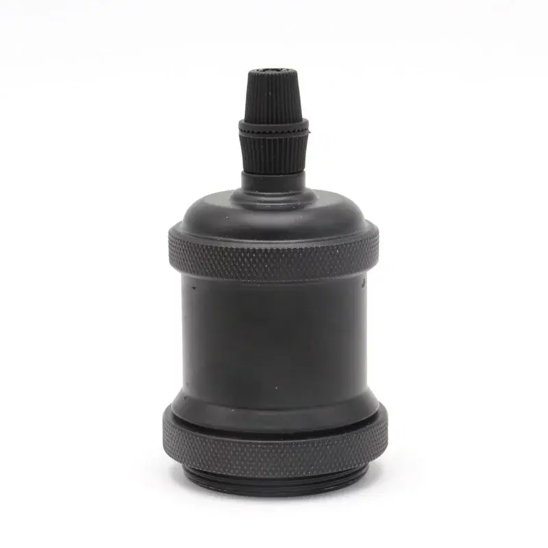 Objímka retro E27 HQL BL, čierna