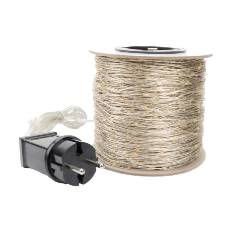 Reťaz LED kvapkový 100 metrov, Biela