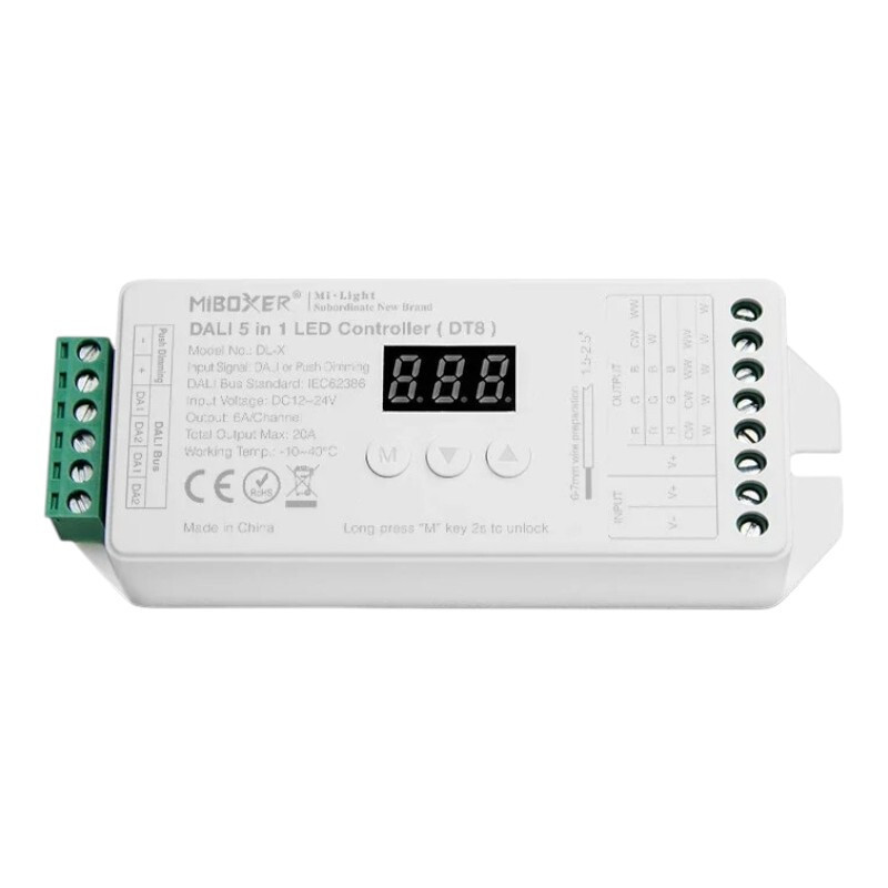 MiBoxer DALI 5 v 1, riadiaca jednotka pre LED pásky