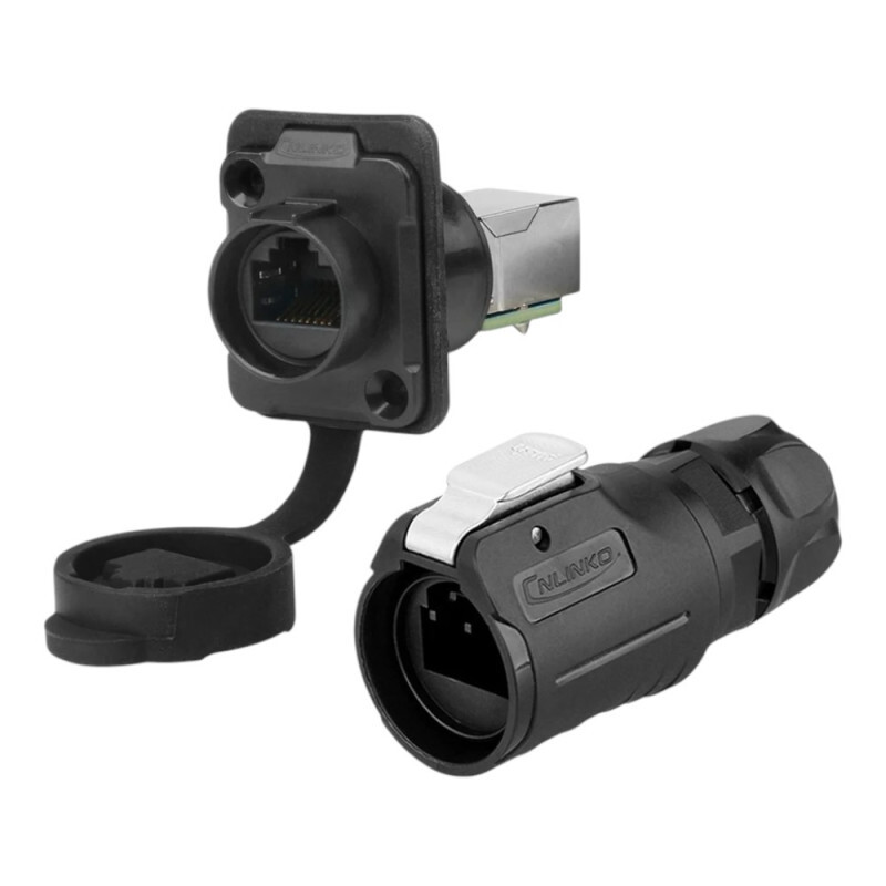 Priemyselný konektor LP-16, RJ45, samec + samica