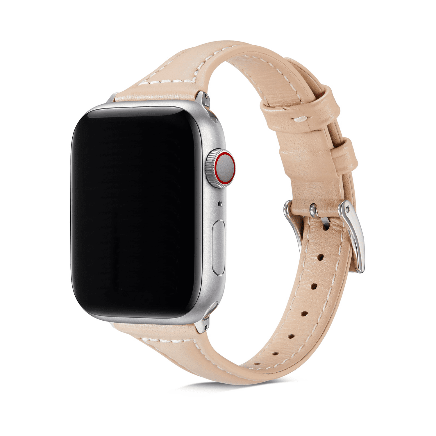 Dámsky kožený remienok na Apple Watch - Béžový Veľkosť: 38/40/41/42mm, Farba: Béžová
