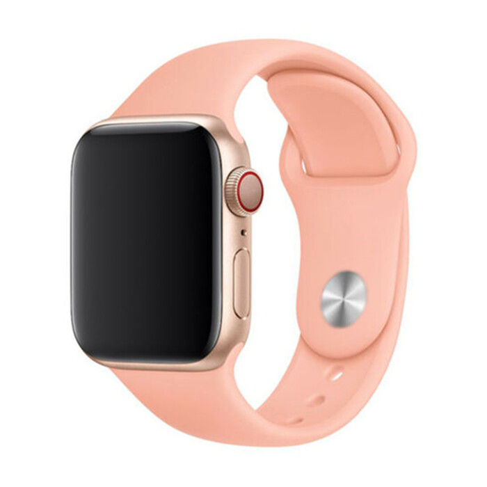 Marvelli - Jednofarebný remienok na Apple Watch - Grapefruit Veľkosť: 38/40/41/42mm, Obvod: M-L (stredný až väčší obvod zápästia), Farba: Grapefruit