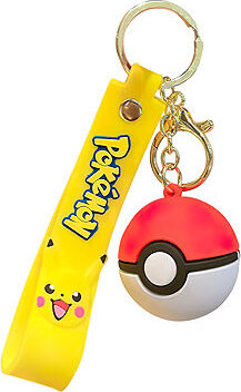 Detská kľúčenka Pokémon Pokébal s pútkom a karabínou