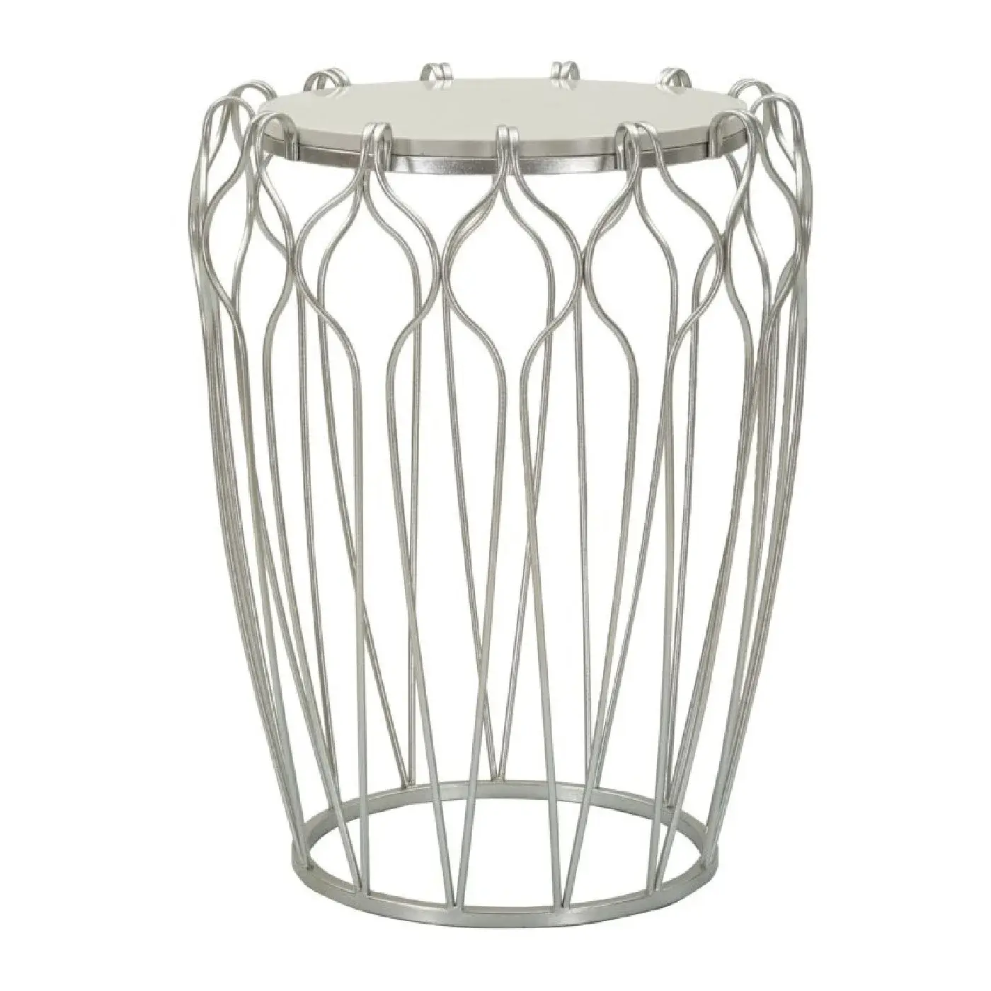 Odkládací stolek Hook 47 cm stříbrný