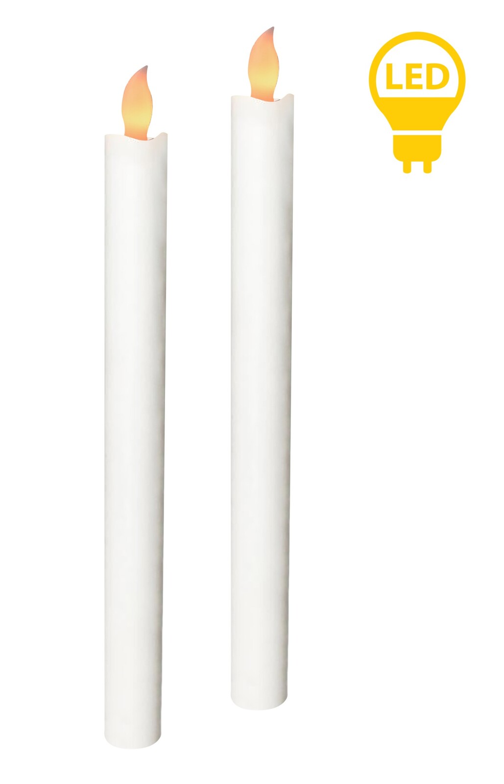 Sada 2 ks LED svíček IDALIA bílá