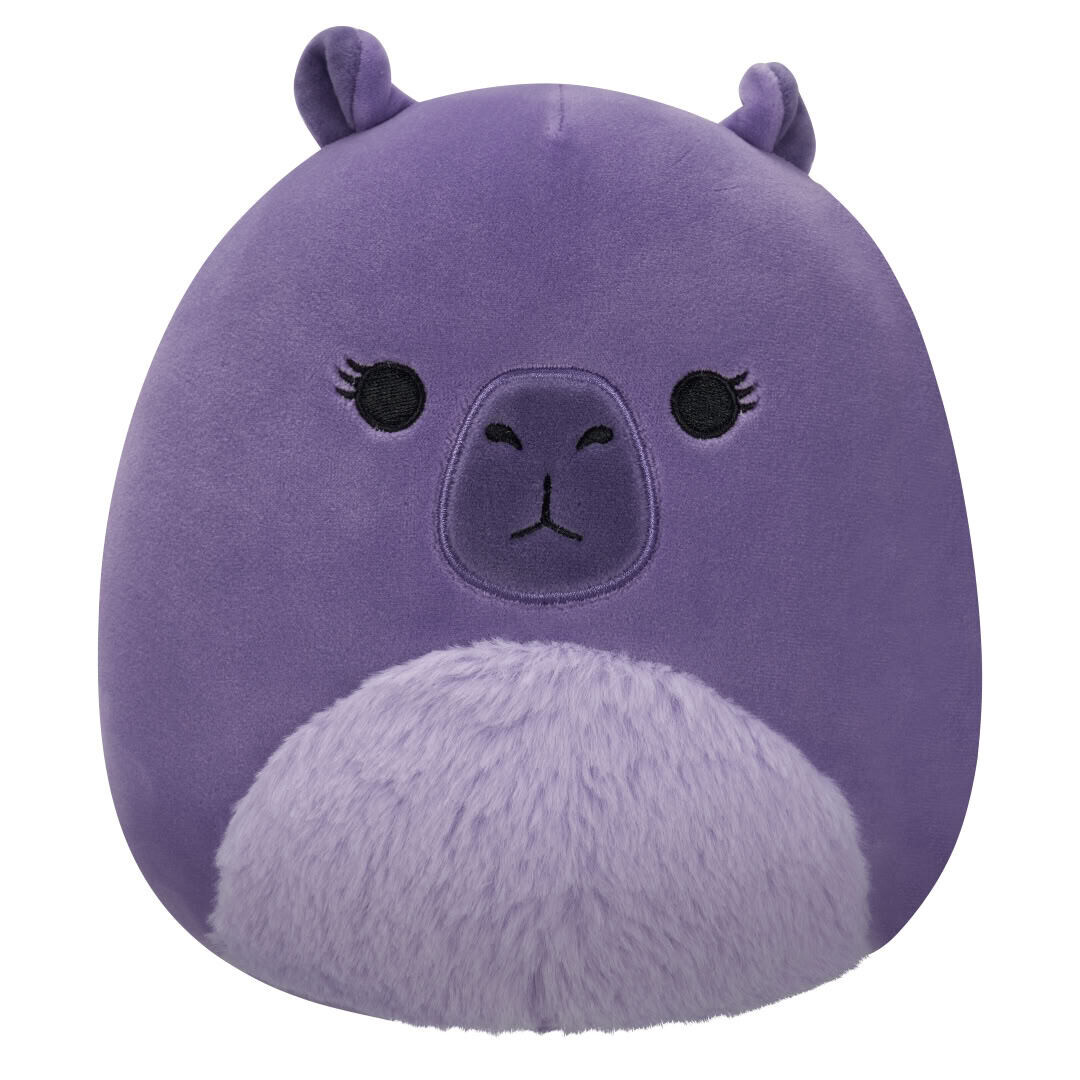 SQUISHMALLOWS Fialová kapybara - Debra, 13 cm