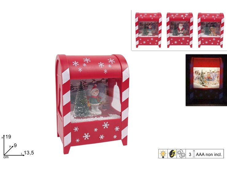 MAKRO - Dekorácie poštová schránka vianočné rôzne druhy