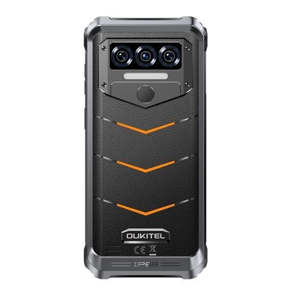 Rugged Smartphone Oukiteľ WP38 MT8788 6GB 256GB 10600-15W A13, čierna w Orange [No Charger]