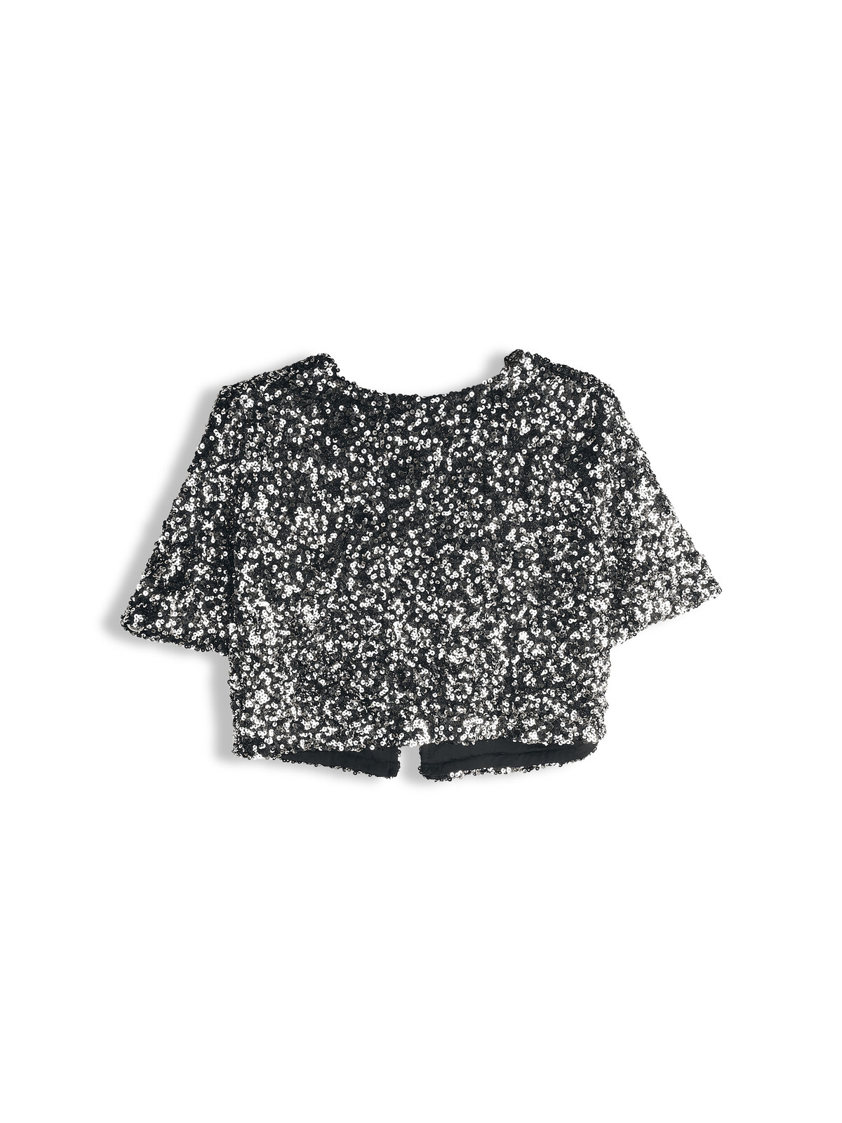 GATE Flitrovaný top s mašľou