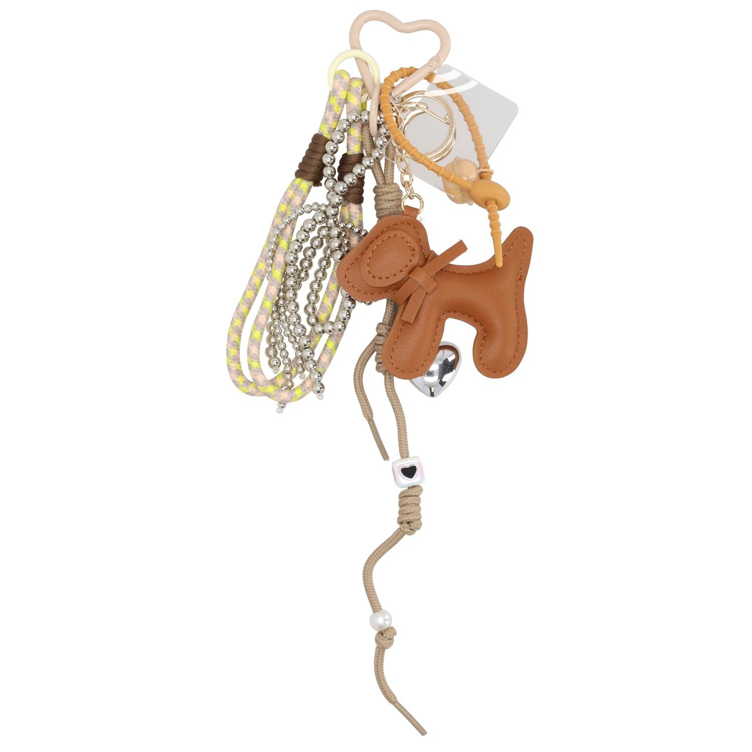 Charm London Štýlový prívesok Trendy Bag Charm - camel