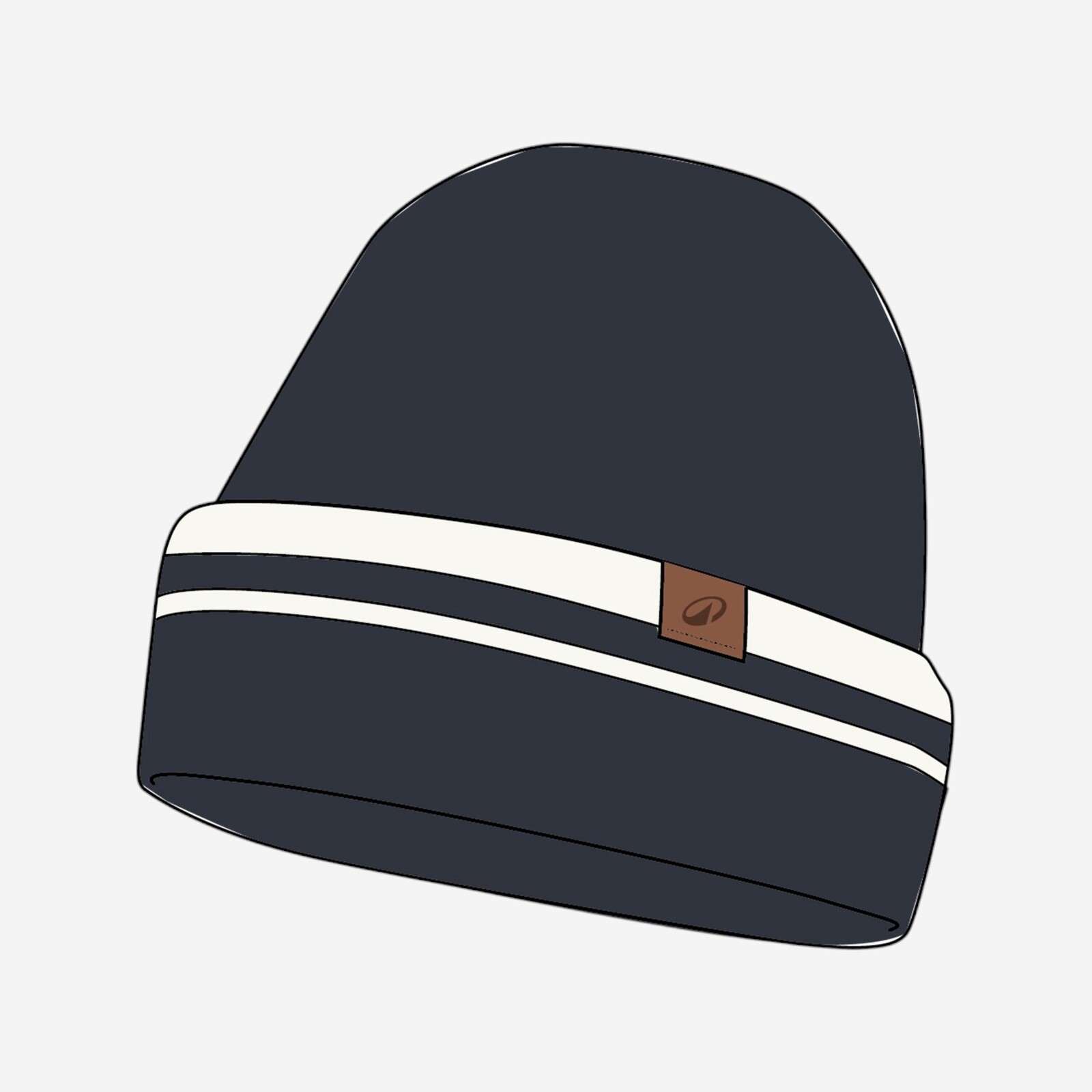 Detská čiapka na jachting Sailing 500 tmavomodro-biela