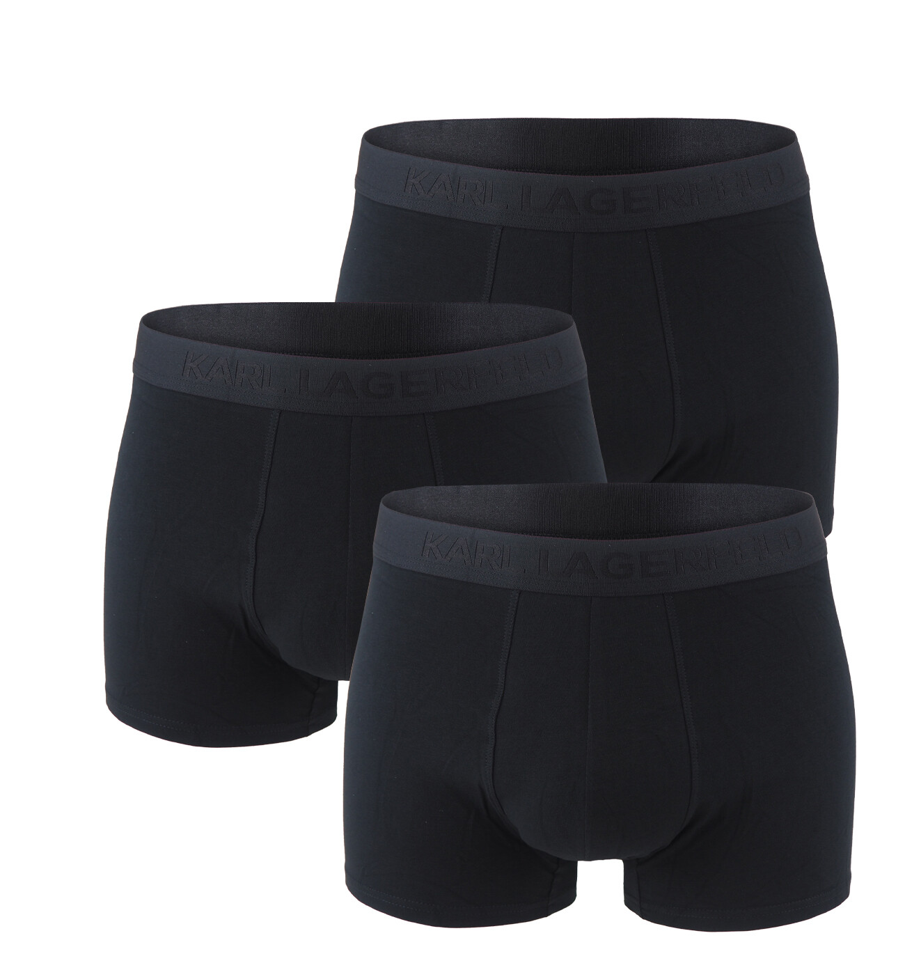 KARL LAGERFELD - boxerky 3PACK organic cotton KARL LAGERFELD tonal logo black color