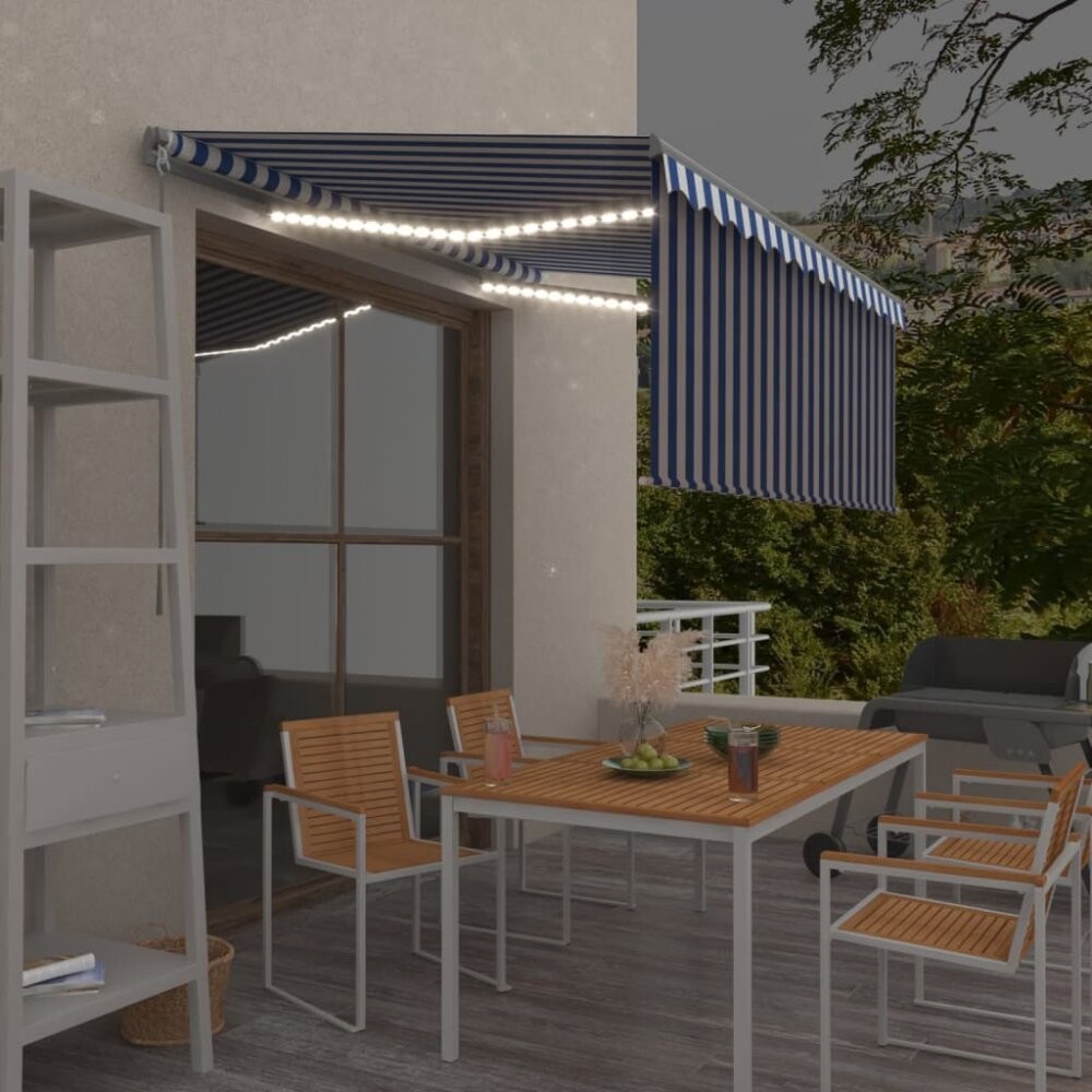 Ručne zaťahovacia markíza s roletou a LED 600x300 cm Dekorhome