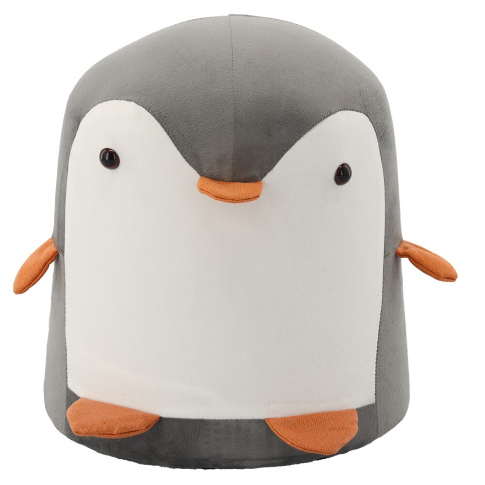 KONDELA Raino taburet sivá / biela