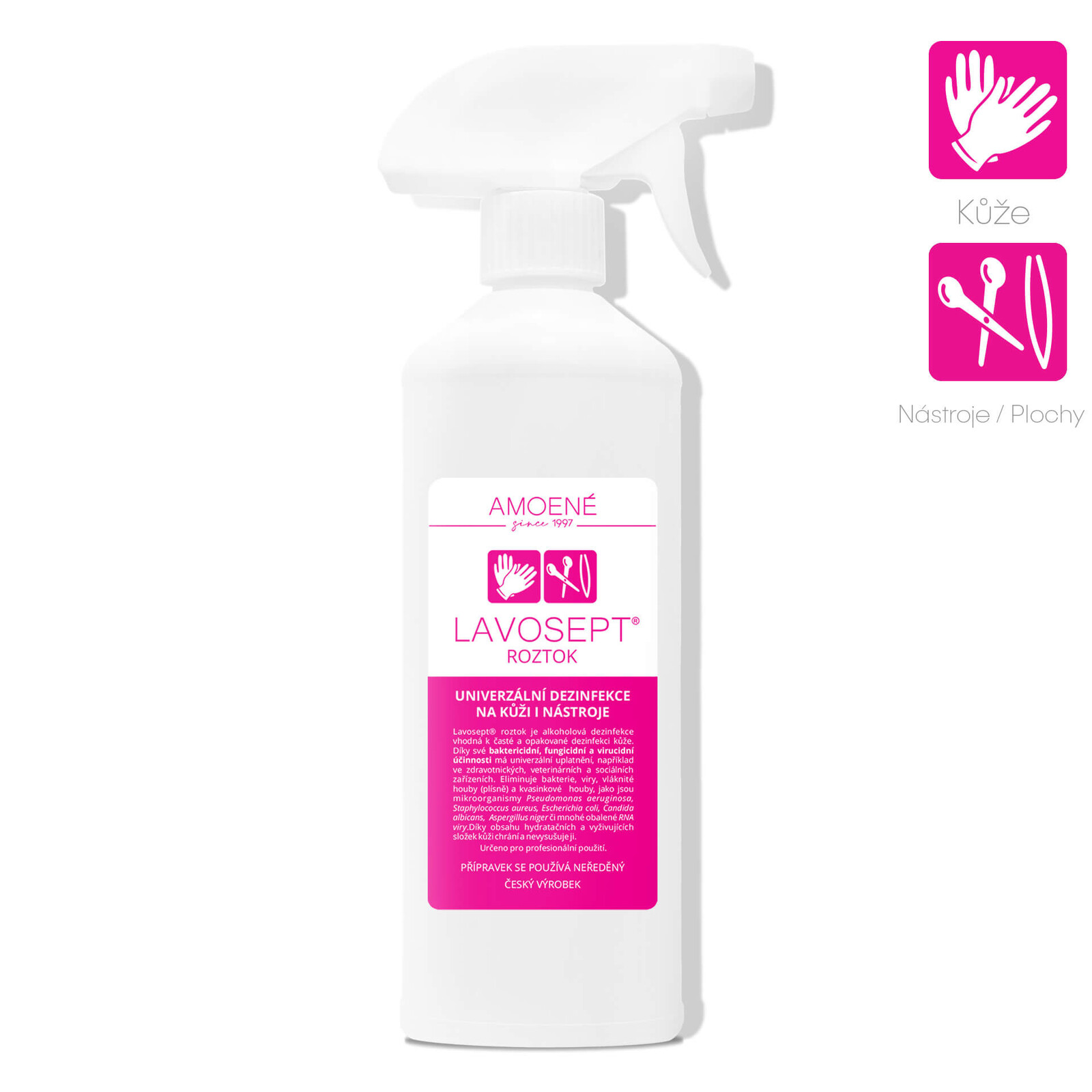 Amoené Lavosept Univerzální dezinfekcia na kožu a nástroje 500ml