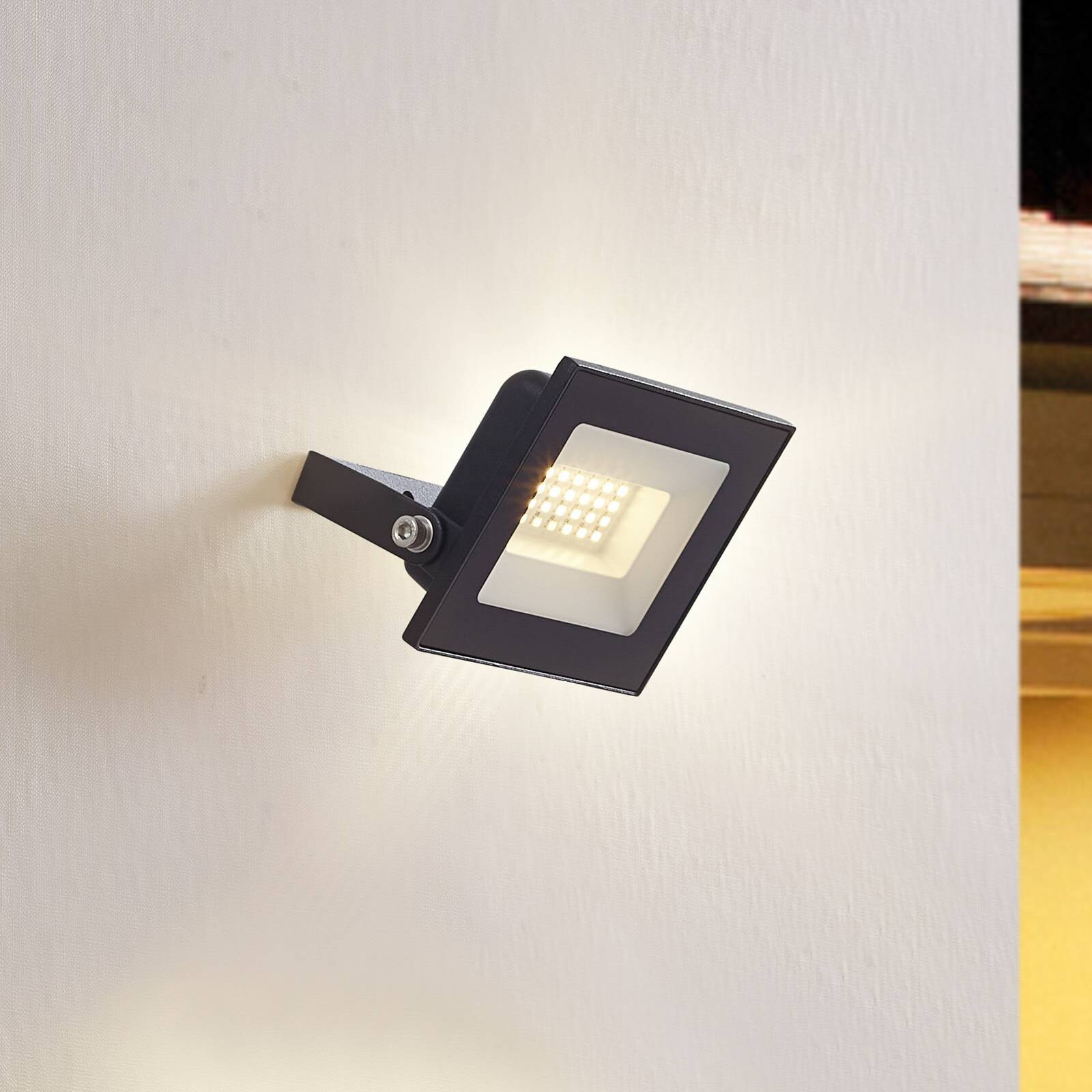 Prios LED vonkajší reflektor Maikel, 20 W, kov, sada 2 ks