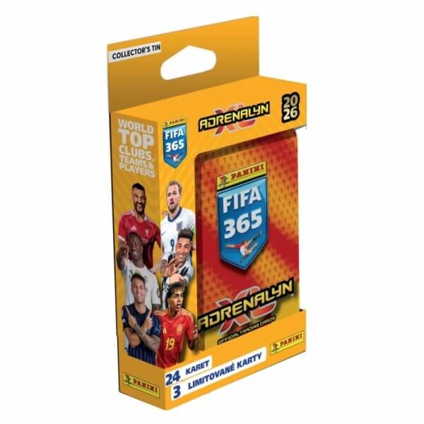 Panini Futbalové karty Panini FIFA 365 2025/2026 Adrenalyn plechová krabička - pocket