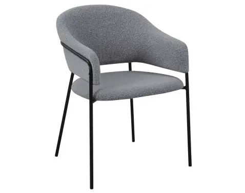 Jedálenská stolička Inga, holubia sivá štruktúrovaná látka%