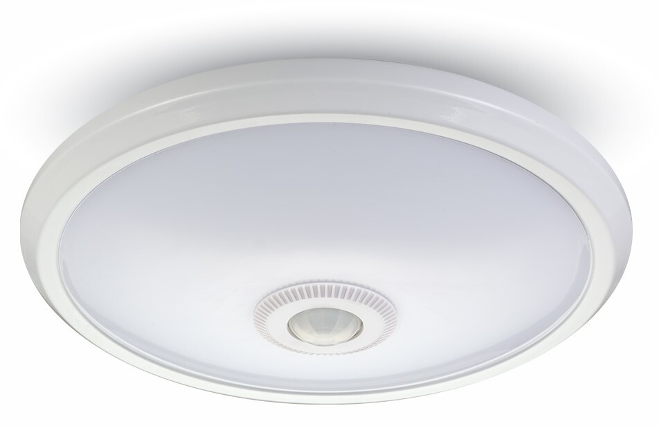 Ecolite LED stropné svietidlo 12W s pohybovým PIR čidlom Farba svetla: Denná biela WHST78/LED-4100