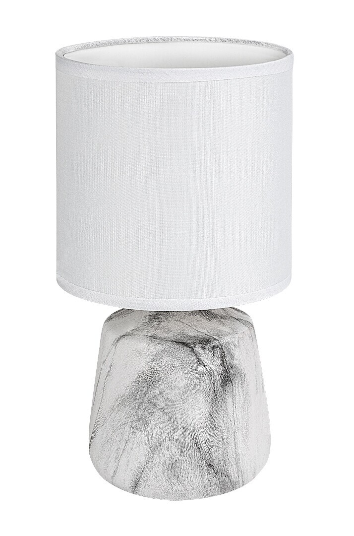 Rabalux Biela stolná lampa Nalisa pre žiarovku E14 74067