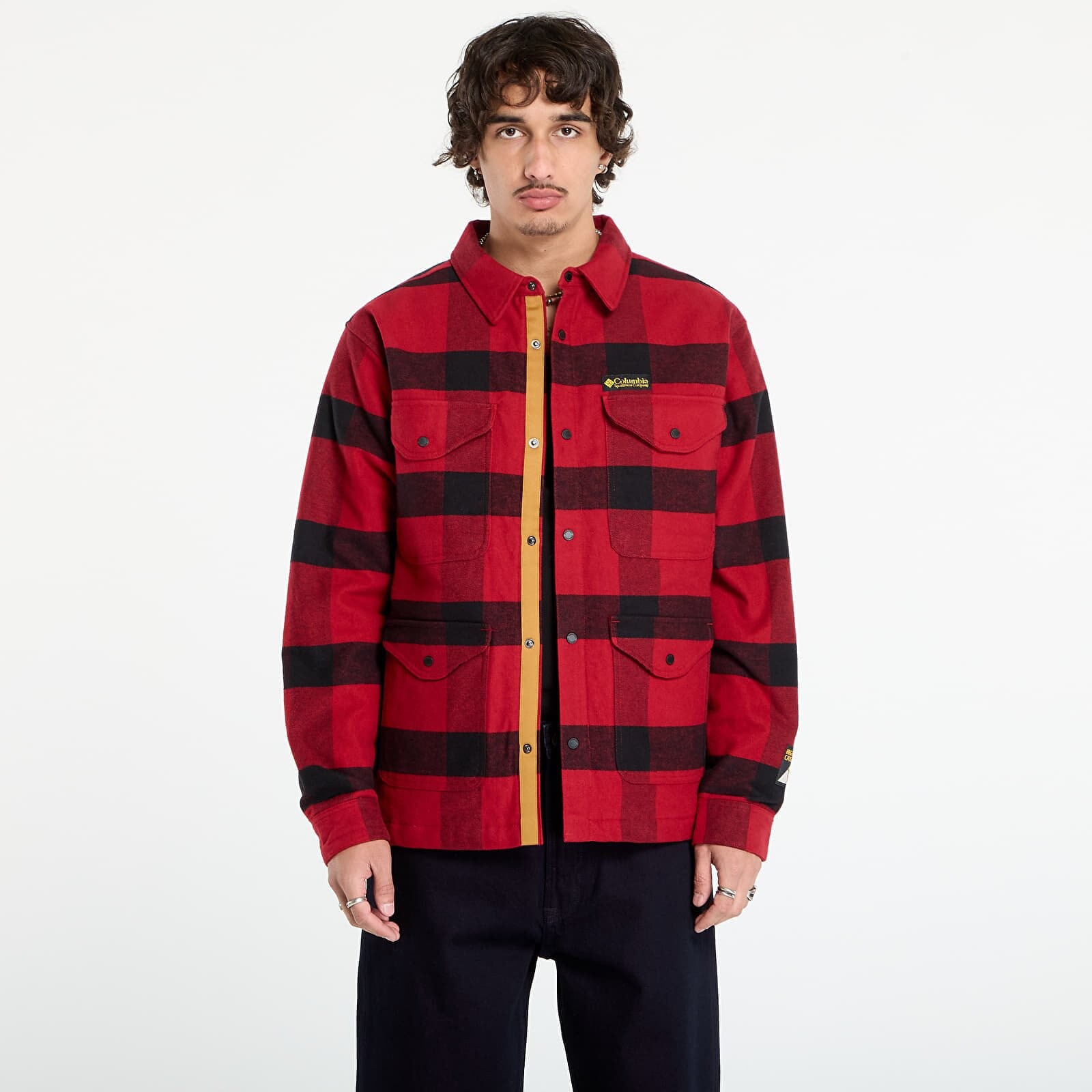 Bunda Columbia High Cascades™ Shirt Jacket Red Dahlia Tims Buffalo Plaid XL