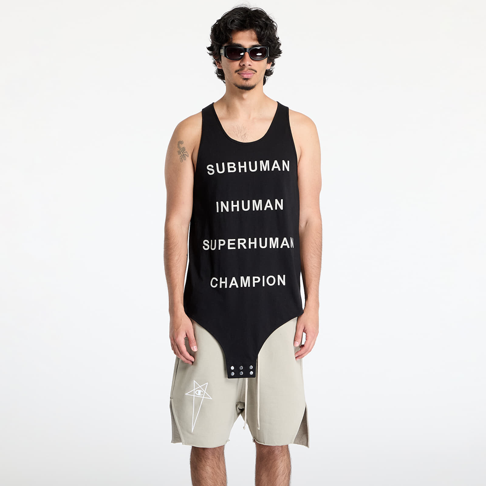 Rick Owens DRKSHDW x Champion Basketball Tank Black L