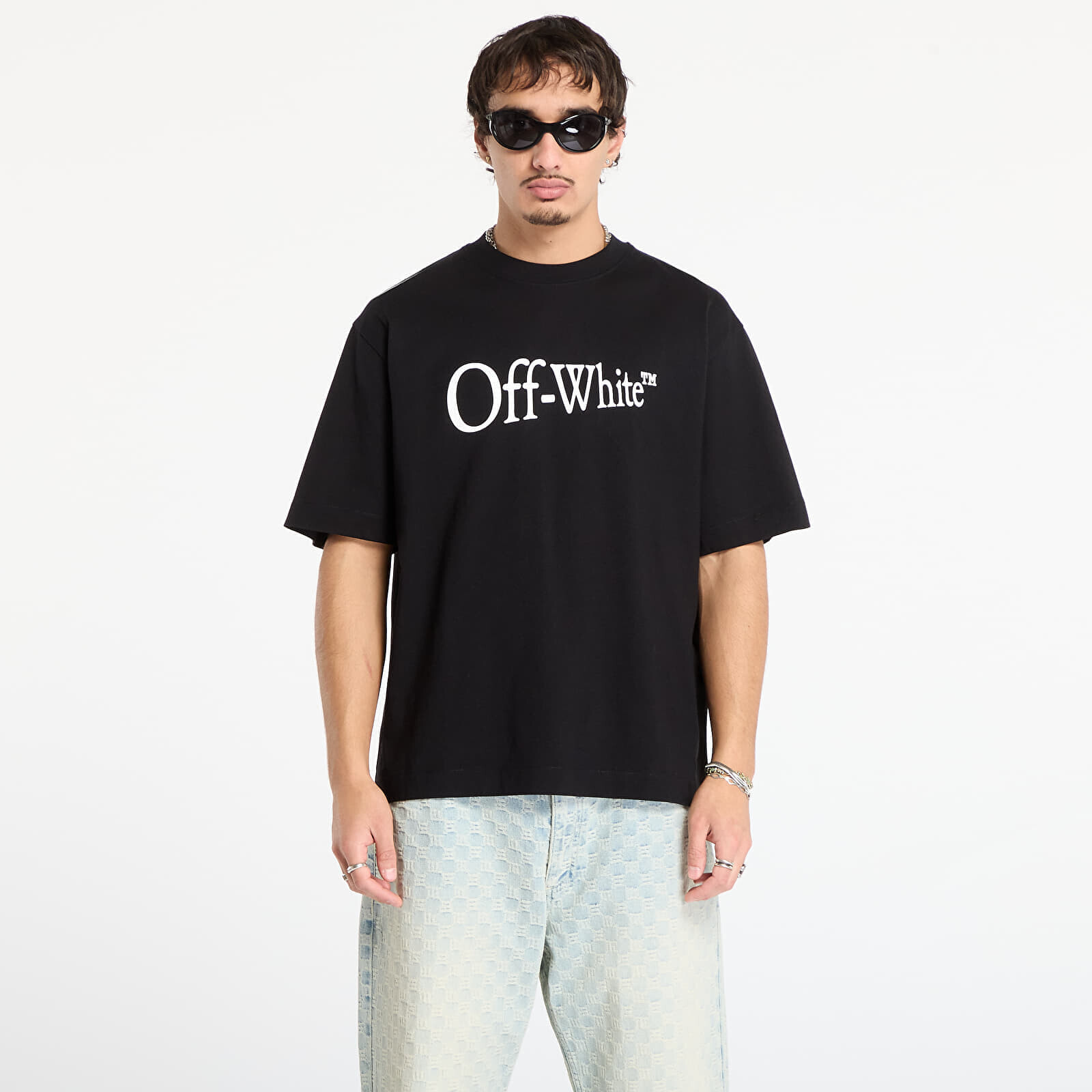 Tričko Off-White Run Arrow Skate S/S Tee Black/ White XXL