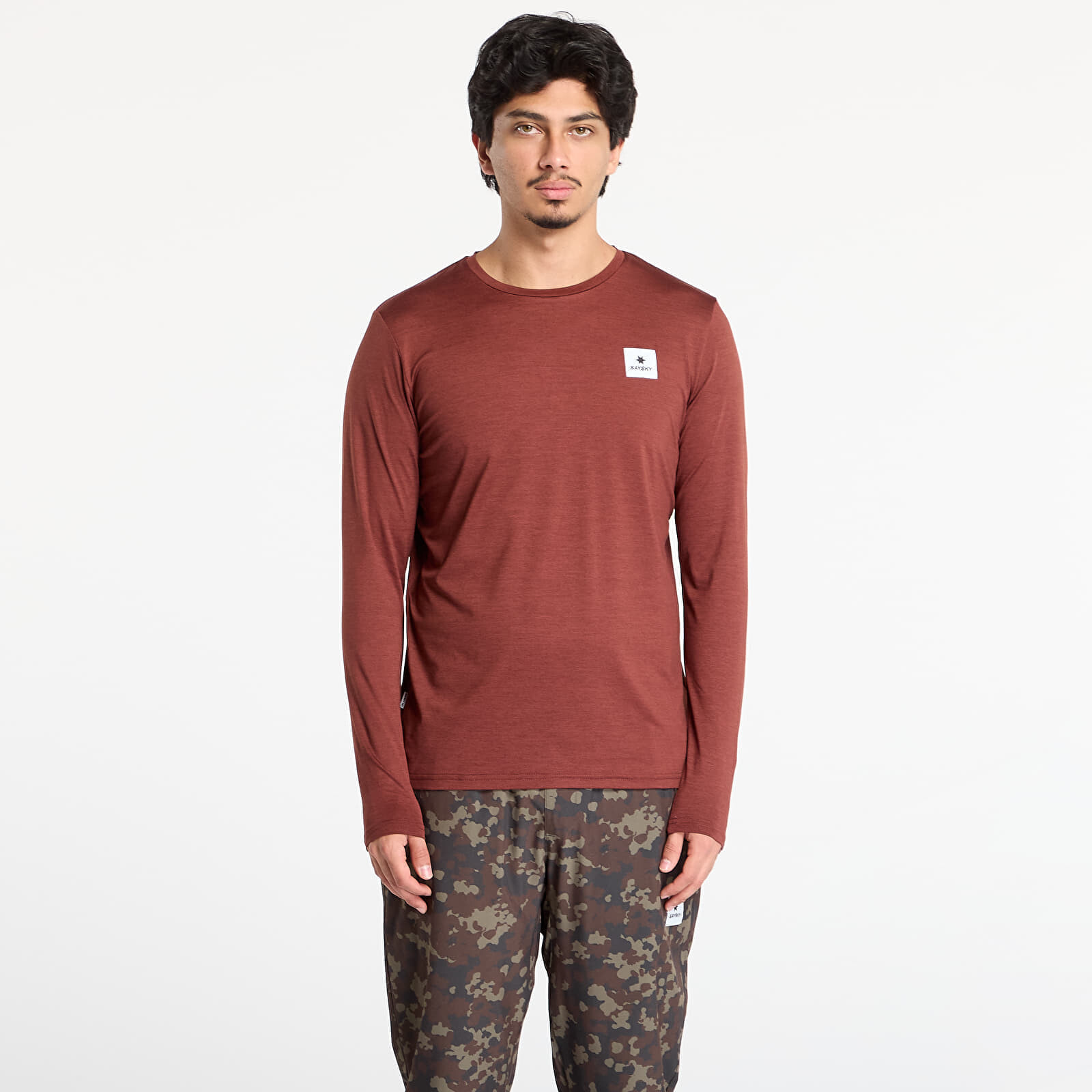 Tričko SAYSKY Statement Pace Long Sleeve Red S