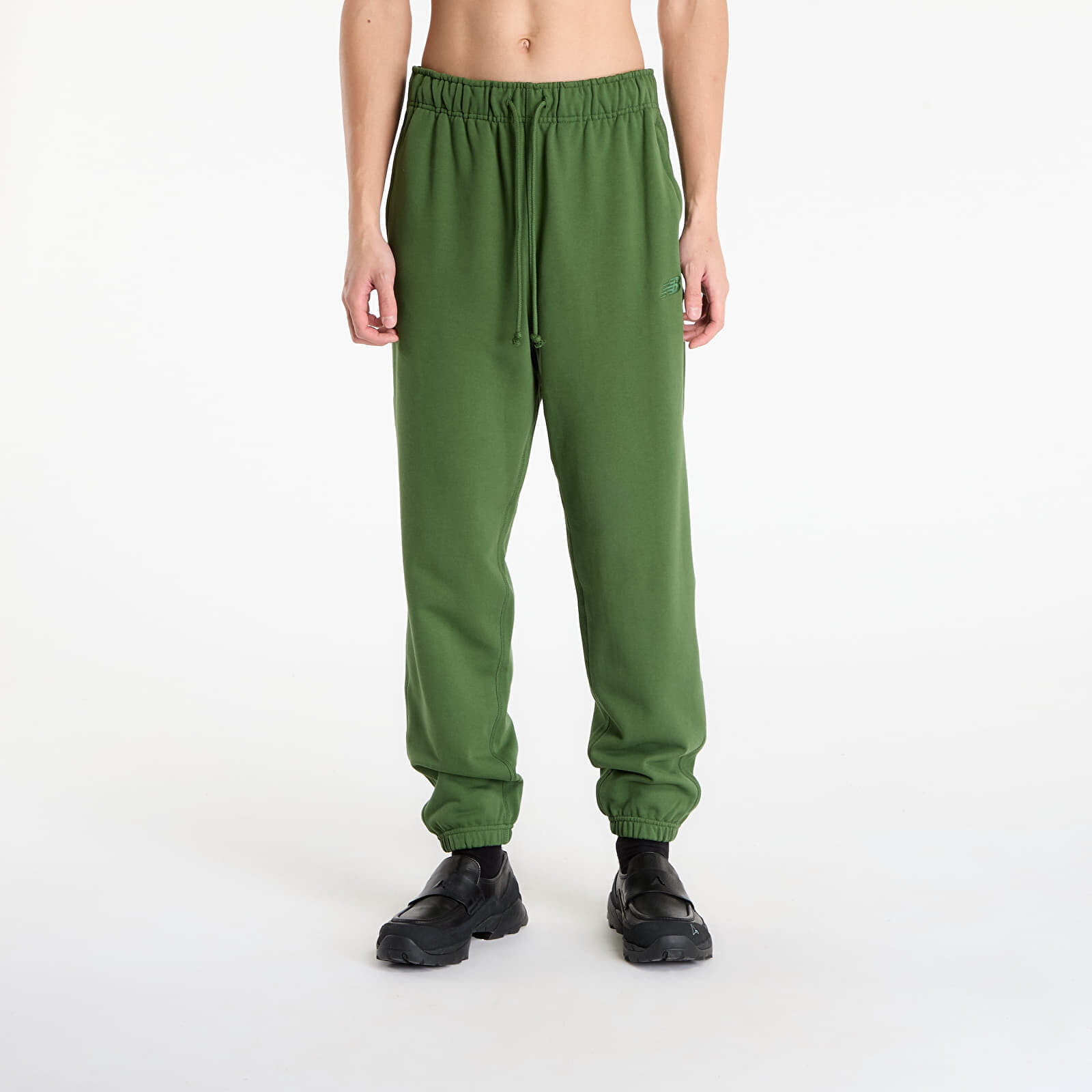 Tepláky New Balance Athletics French Terry Jogger Dark Alpine Green XL