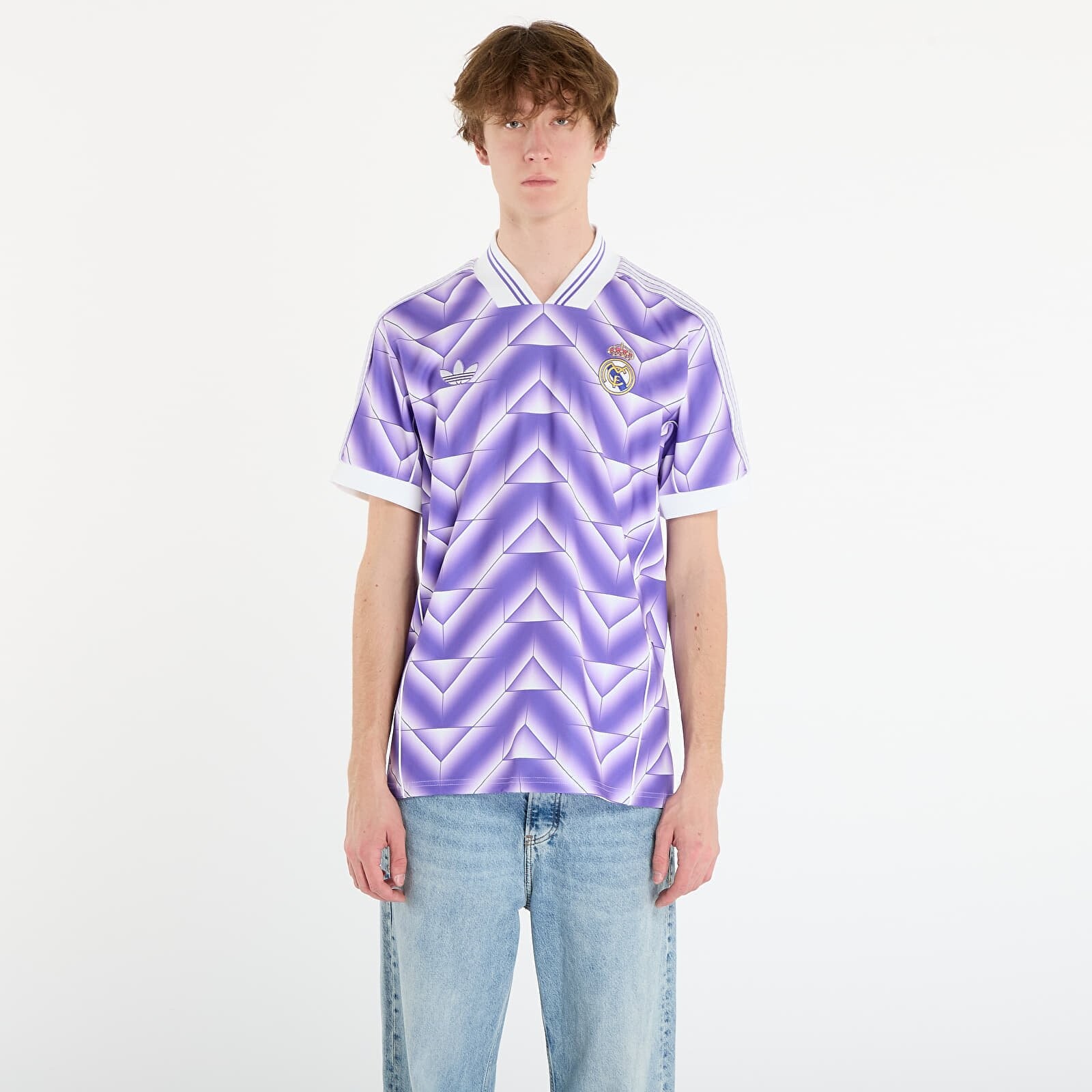 Dres adidas Real Lf Jersey Purrus/ White XL