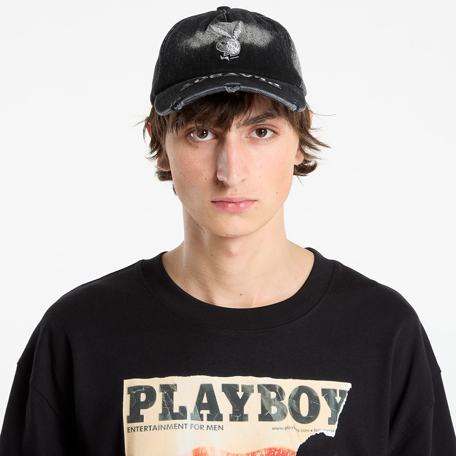 Šiltovka Playboy x FTSHP Denim Dadcap Black Universal
