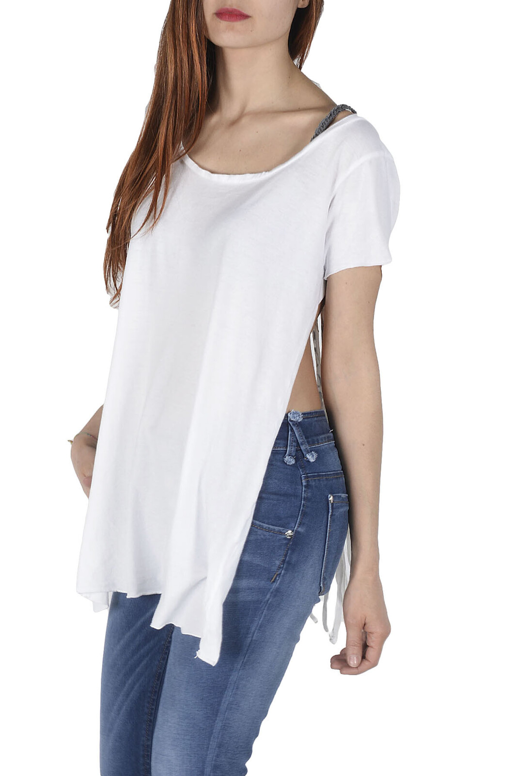 Biele tričko s krátkym rukávom