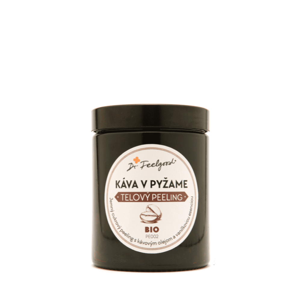 BIO telový peeling KÁVA v PYŽAME - 180 ml - Dr. Feelgood