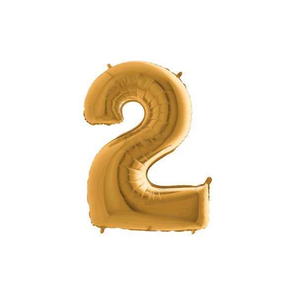 BP Balón číslo 2 malé zlaté 35 cm