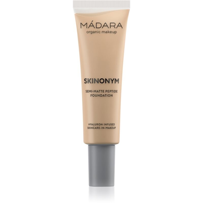 MÁDARA Skinonym Semi-Matte Peptide dlhotrvajúci make-up s peptidmi odtieň True Beige 35 30 ml