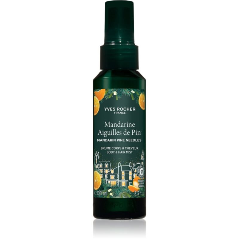 Yves Rocher Mandarin Pine Needles parfumovaný sprej na telo a vlasy pre ženy 100 ml