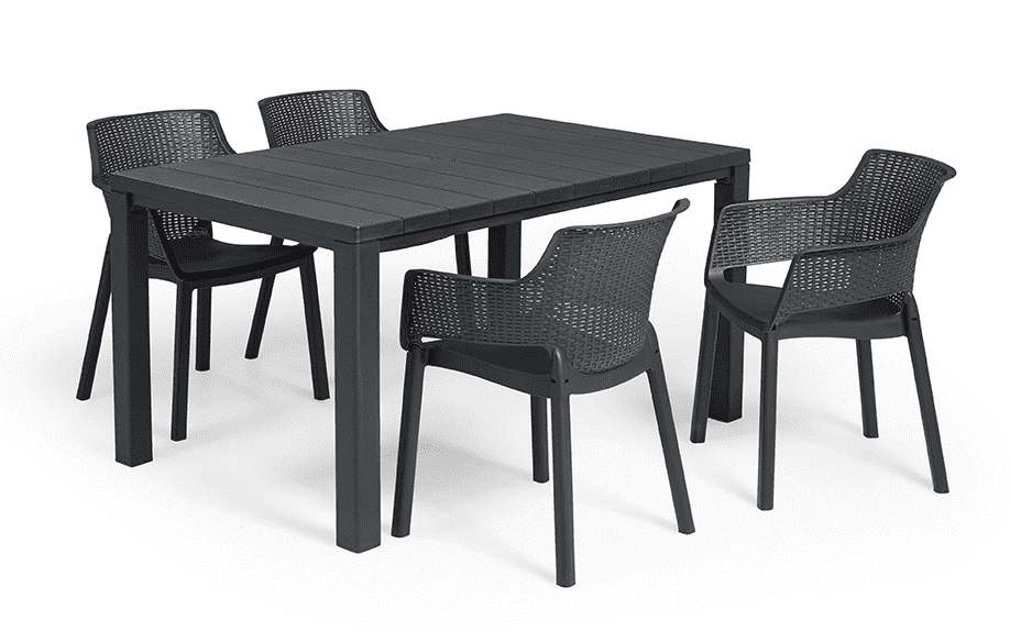 Elvisia Záhradný set JOYCE 4 + 1 | grafit