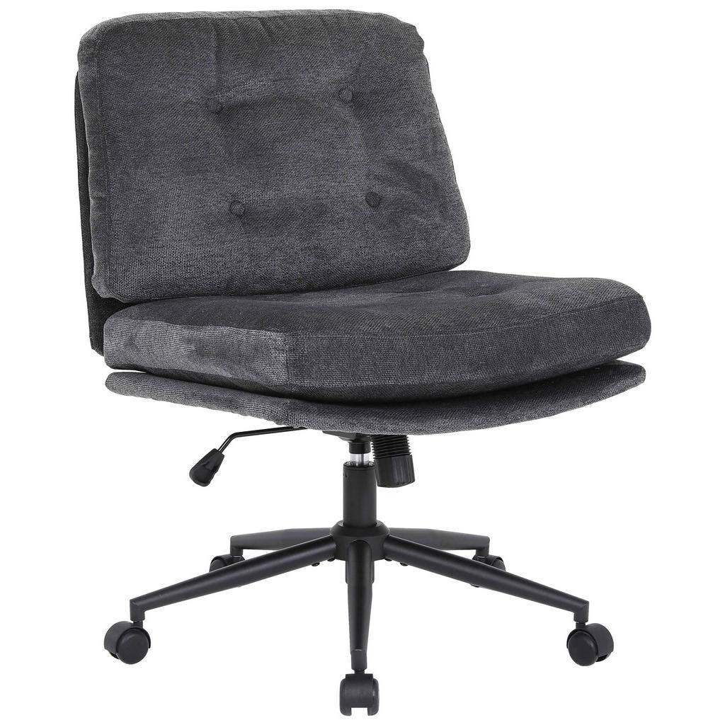 MID.YOU OTOČNÁ STOLIČKA, mikrovlákno, sivá