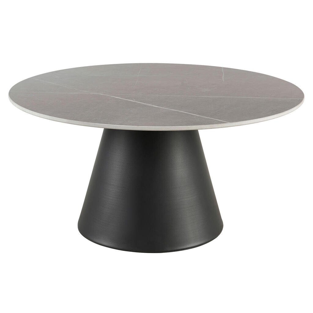 MID.YOU KONFERENČNÝ STOLÍK, sivá, čierna, kov, keramika, 80/80/39 cm