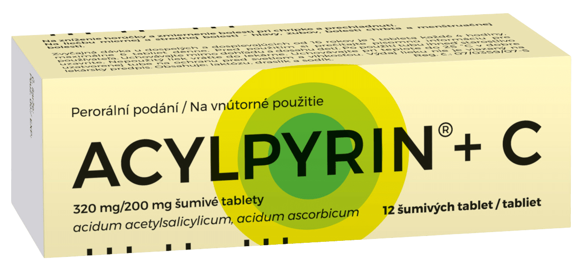 ACYLPYRIN + C 12 šumivých tabliet
