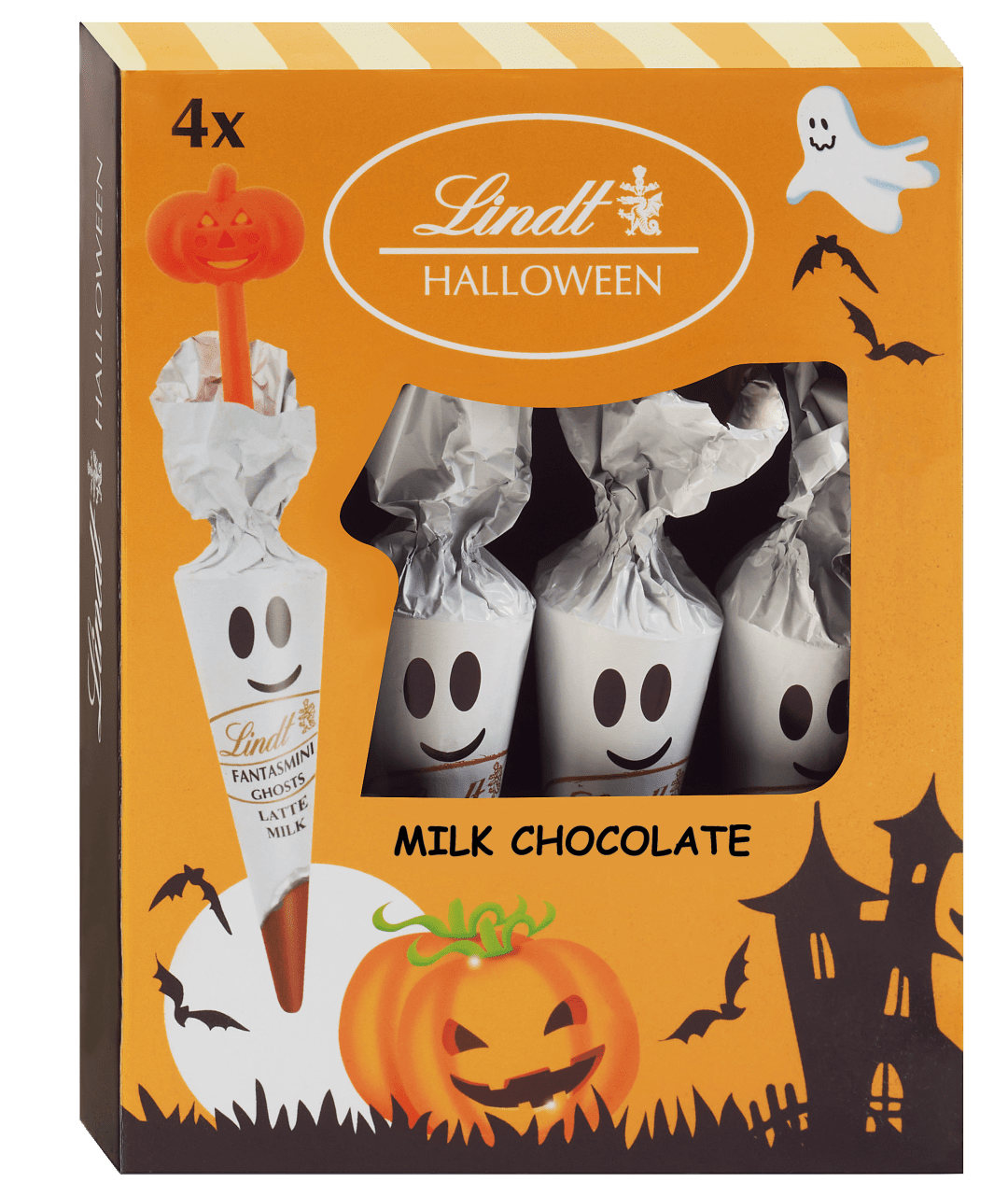 LINDT Duchovia z mliečnej čokolády 4 x 54 g