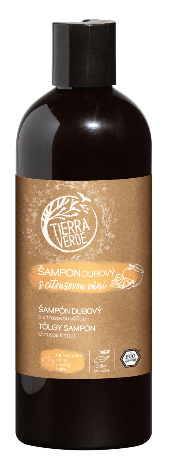 TIERRA VERDE Šampón dubový s citrusovou vôňou 500 ml