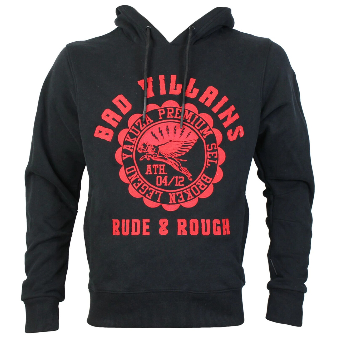 Mikina s kapucňou Yakuza Premium Rude and Rough - čierna, 3XL