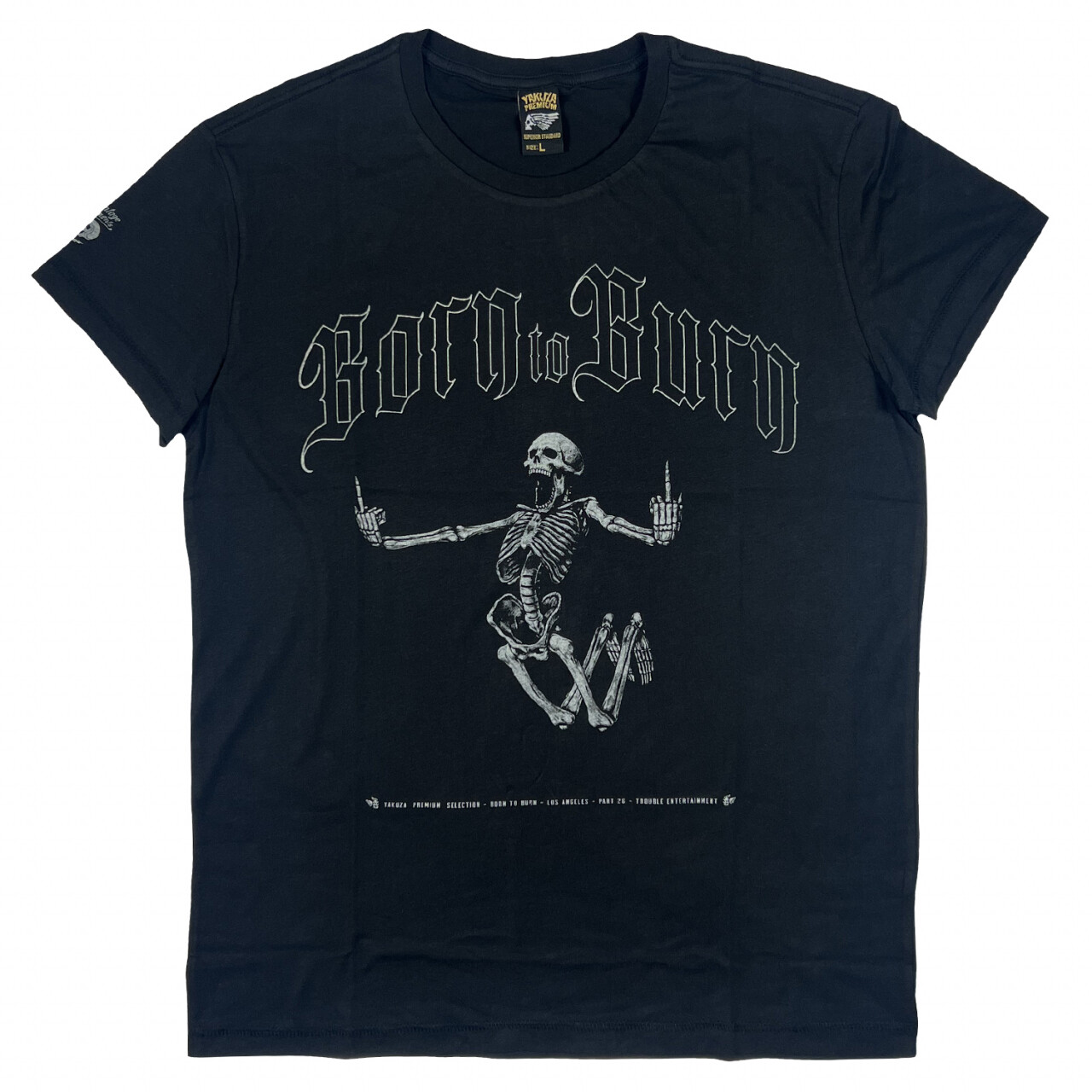 Tričko Yakuza Premium Skull Finger - čierne, XXL