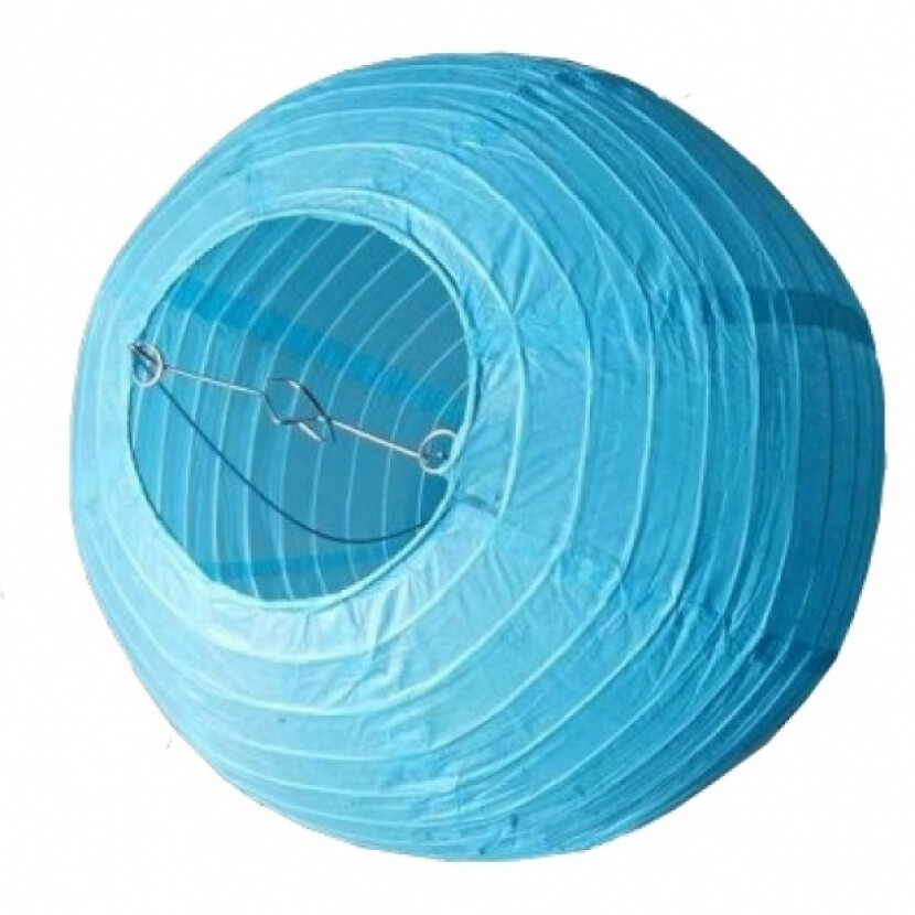 Závesný lampión gule - modrý