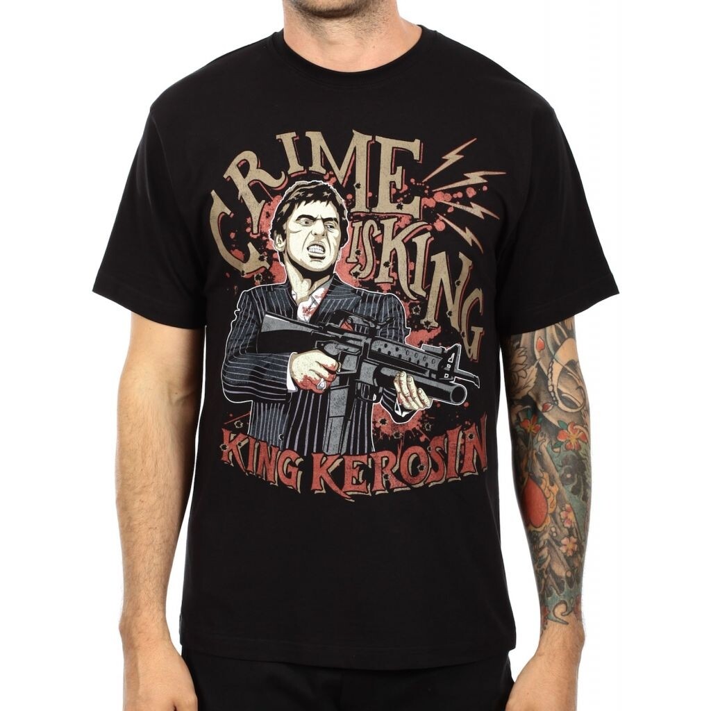 Tričko King Kerozín Crime is King - čierne, S