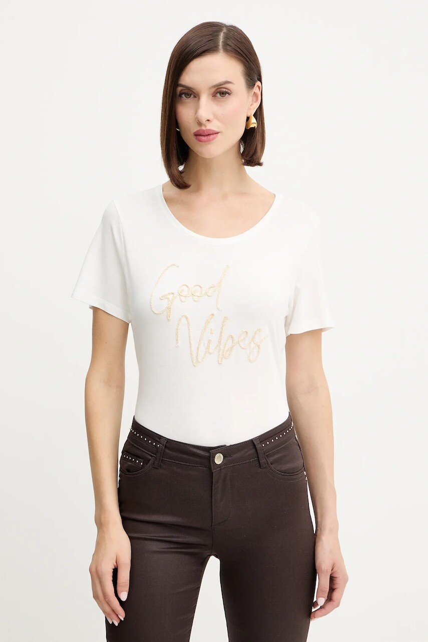 Tričko Morgan dámske, biela farba, DGOOD